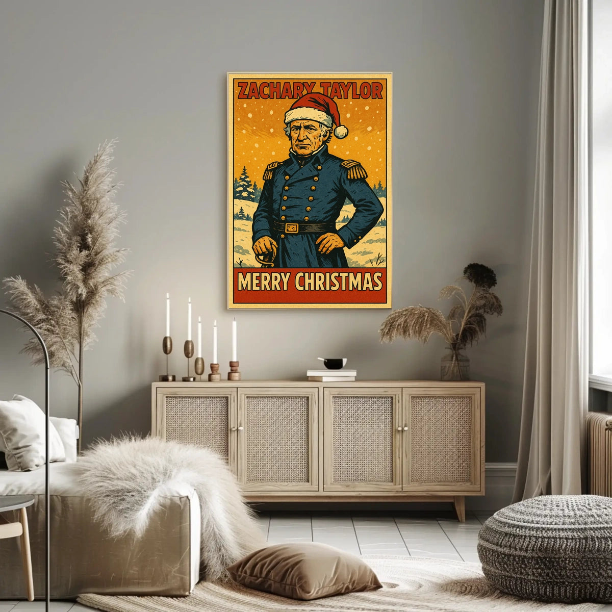 Zachary Taylor Merry Christmas Poster