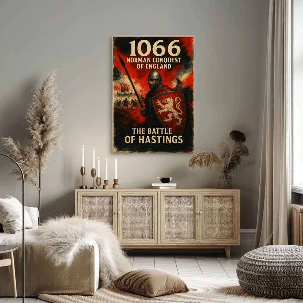 Battle-hardened Steed: Iconic Historical Warfare Art Poster