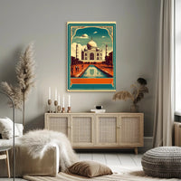 Vintage Taj Mahal Poster