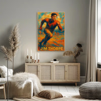 Jim Thorpe Athletic Icon Poster