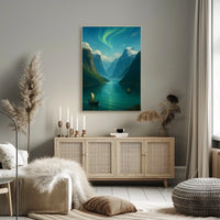 Viking Voyage Through the Fjords Poster