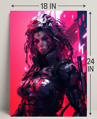 Cybernetic Warrior Poster PosterGoat