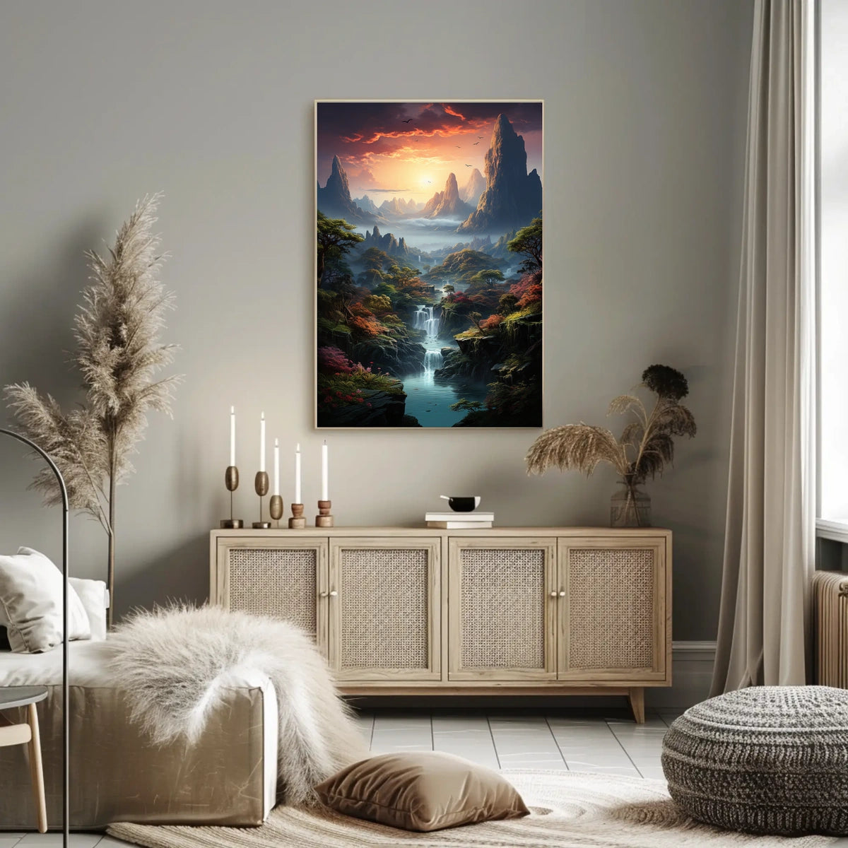 Majestic Mountain Landscape Poster