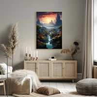 Majestic Mountain Landscape Poster