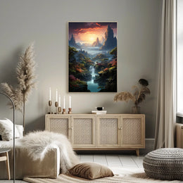 Majestic Mountain Landscape Poster