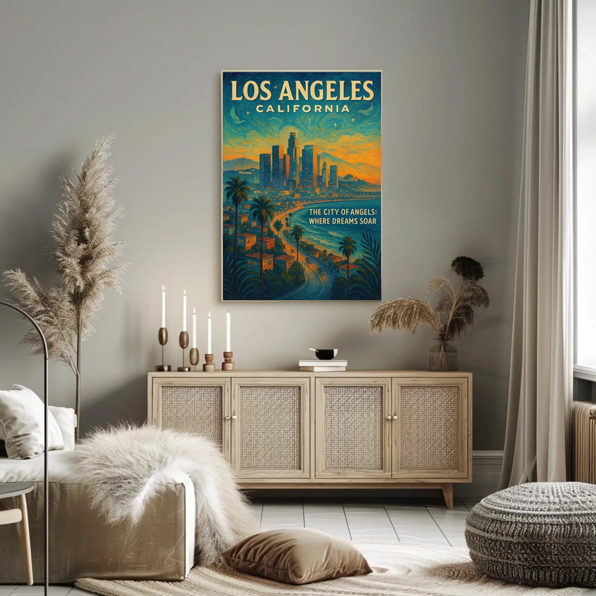 Los Angeles The City Of Angels Poster