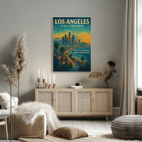 Los Angeles The City Of Angels Poster