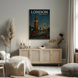 London's Iconic Cityscape Journey Through Time Urban Poster