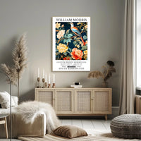 Victorian-Inspired William Morris Exhibition Artistic Poster