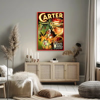 Carter the Great Magic Show Vintage Cultural Poster