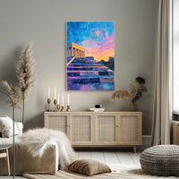 Lincoln Memorial Steps At Dusk Sunset Inspired Poster