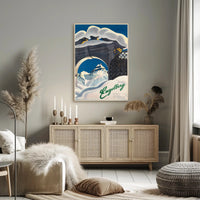 Vintage Engelberg Switzerland Travel Poster PosterGoat