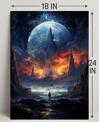 Cosmic Landscape Exploration Poster