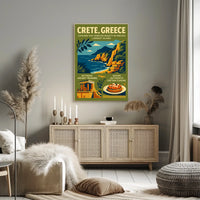Crete's Timeless Beauty: Vintage Travel Poster