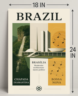 Brazil Modernist Harmony Poster PosterGoat