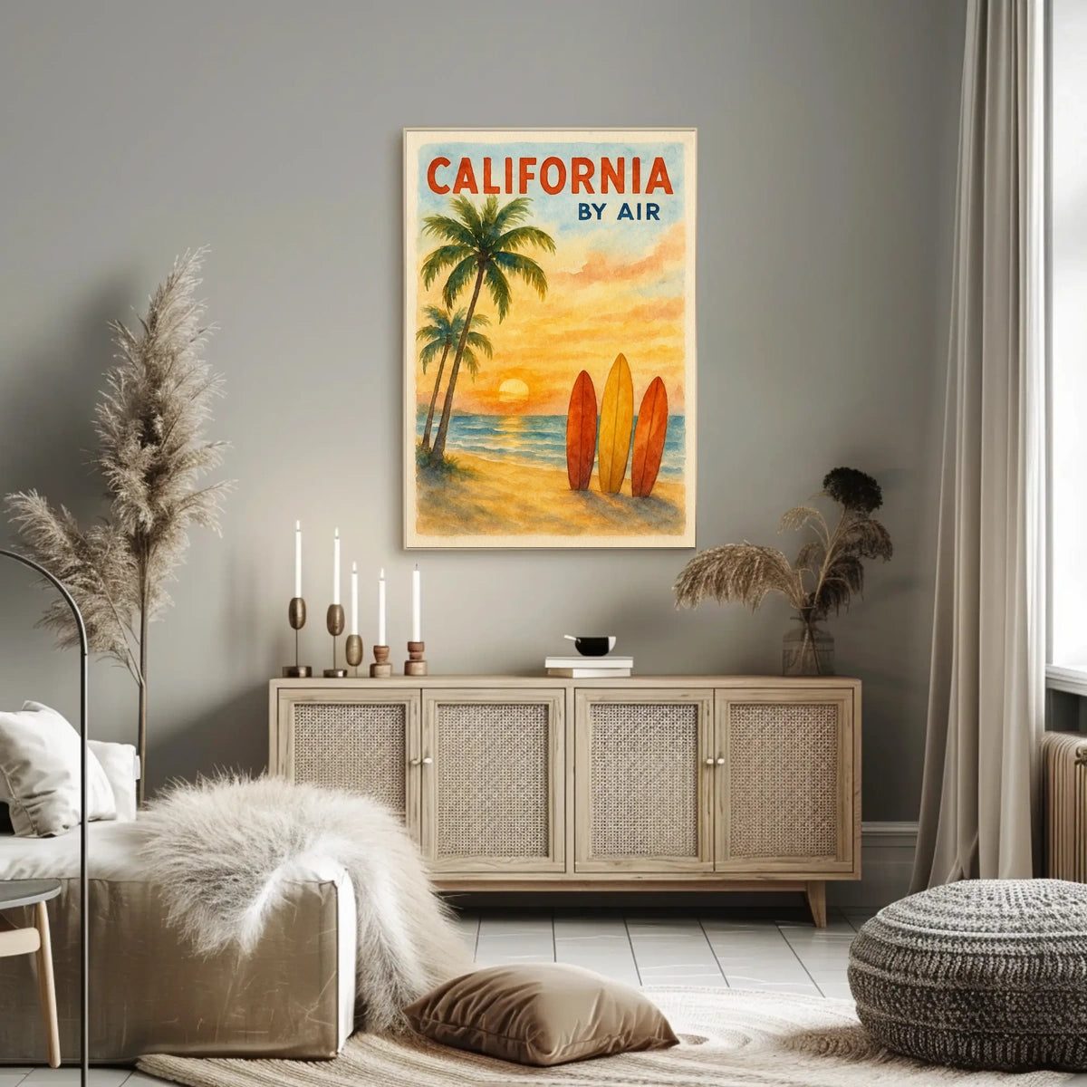California by Air Poster