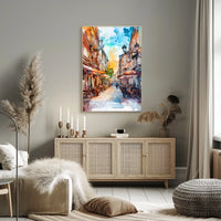 Vibrant Skadarlija Bohemian Street Scene In Serbia Poster
