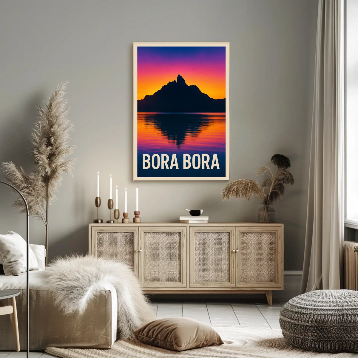 Bora Bora Sunset Poster