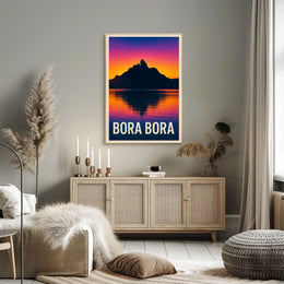Bora Bora Sunset Poster