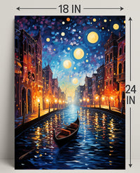 Starry Canal Poster