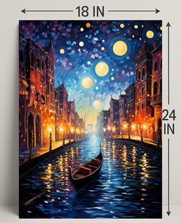 Starry Canal Poster