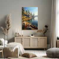 Voyageurs National Park Autumn Poster Wall Art Print