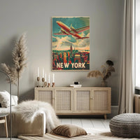 Vintage New York Aviation Poster
