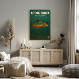 Brook Trout NatureS Gem Poster