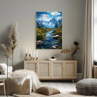 Majestic Mountain Landscape Poster