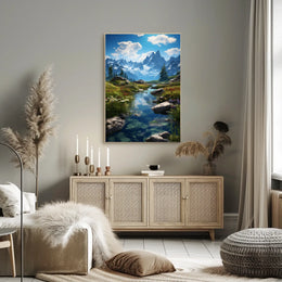 Majestic Mountain Landscape Poster