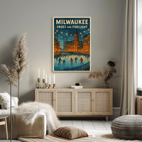 Milwaukee Frost And Firelight Poster