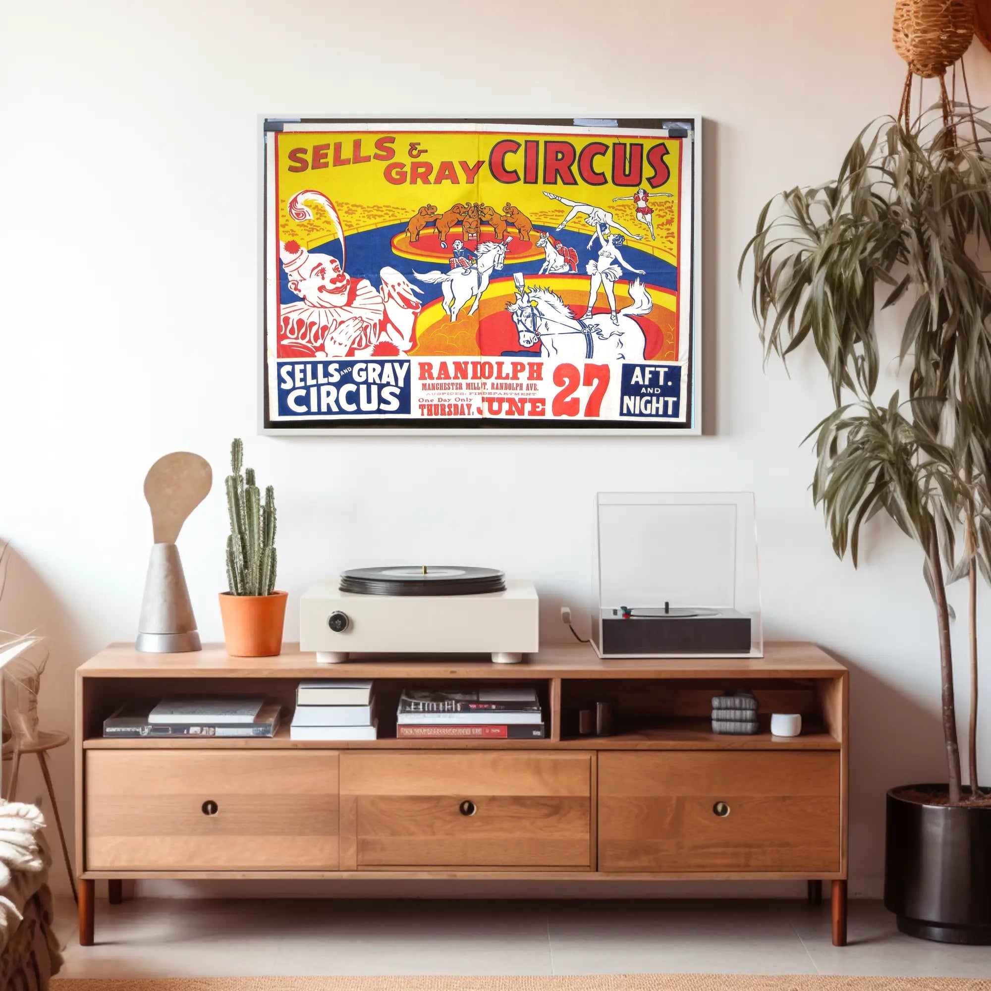 Sells & Gray Circus Extravaganza Poster