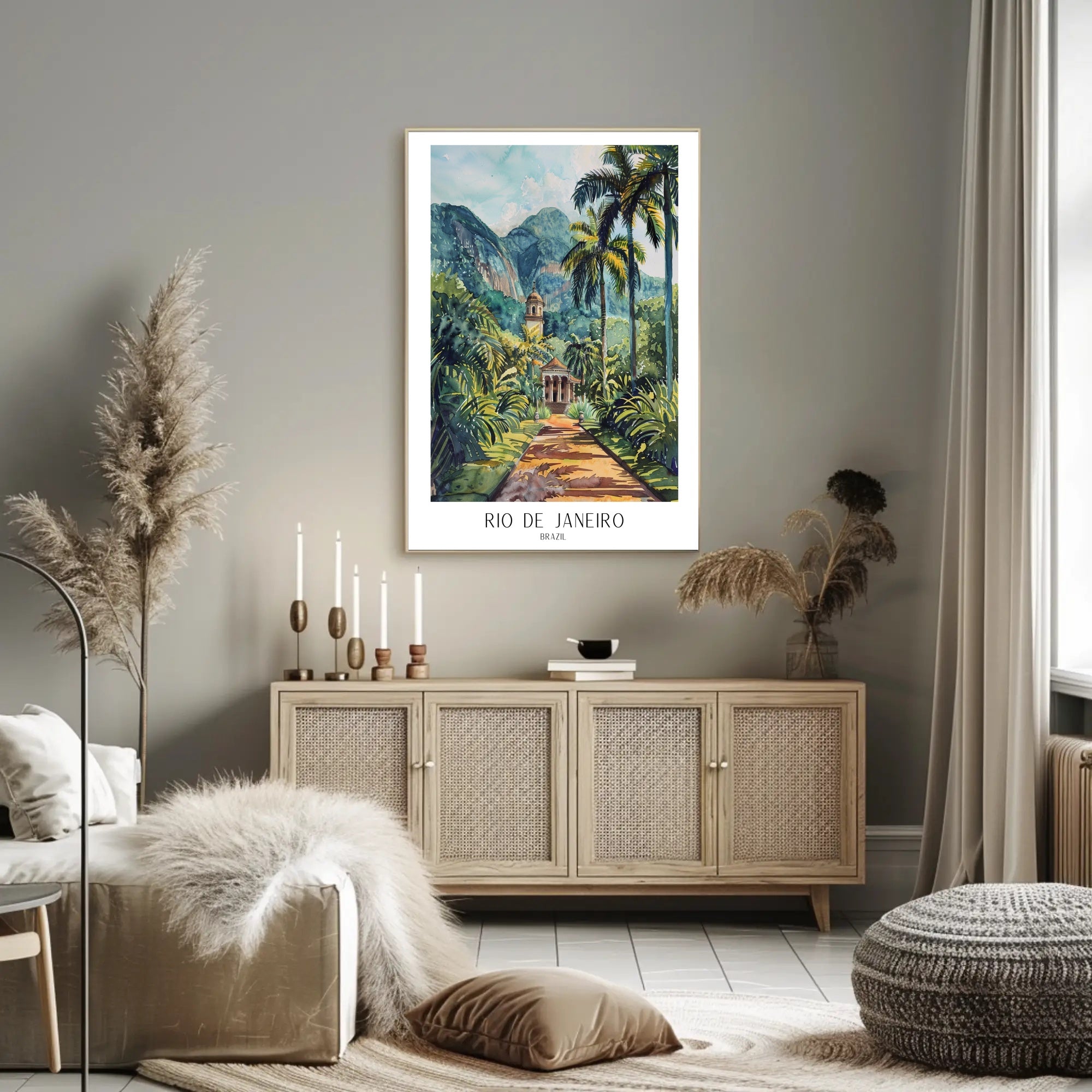 Tropical Pathway in Rio de Janeiro Poster PosterGoat
