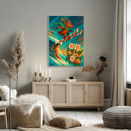 Reindeer Ski Jump Extravaganza Poster