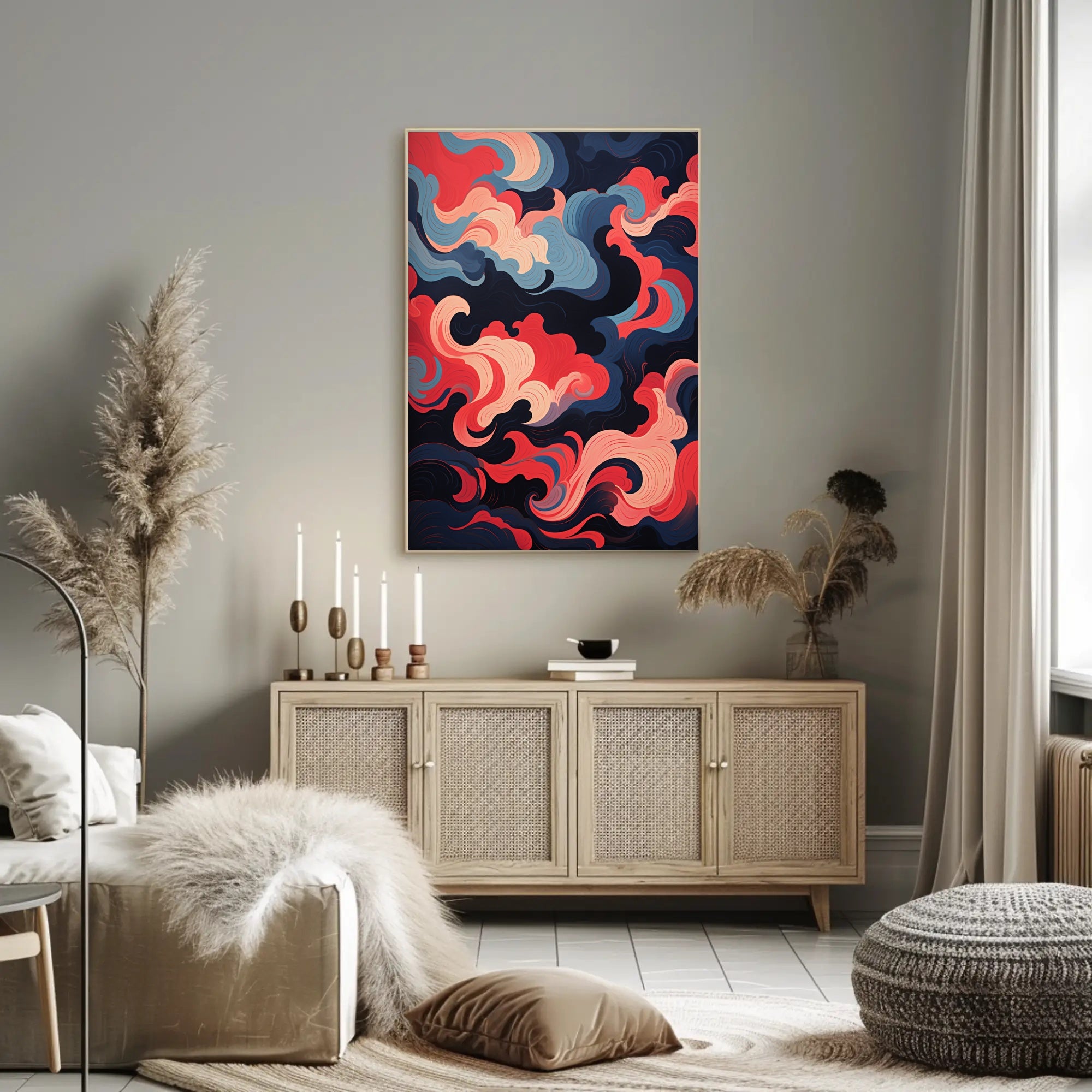 Abstract Swirls Of Color Abstract Poster