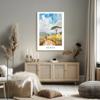 Serene Kenyan Landscape Poster PosterGoat