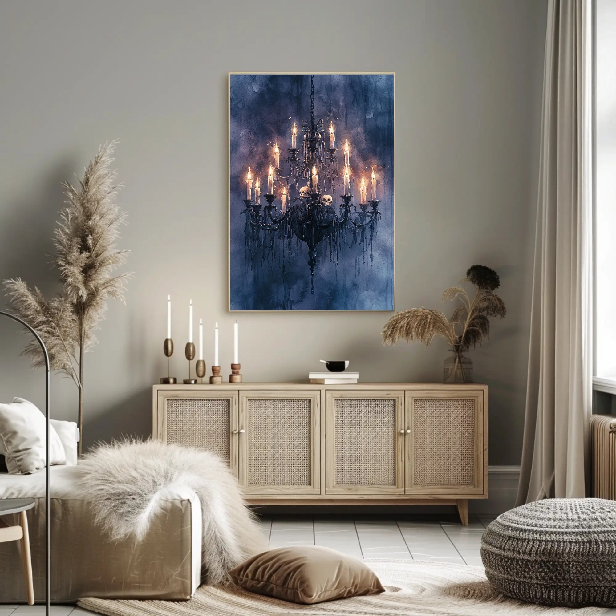Gothic Chandelier Poster