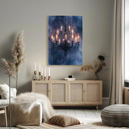 Gothic Chandelier Poster