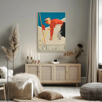 New Hampshire Ski Adventure Vintage Sports Poster PosterGoat