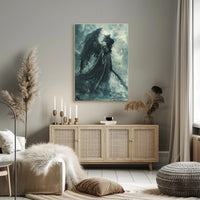 Dark Angel in Armor: Fantasy or Mythology Poster PosterGoat