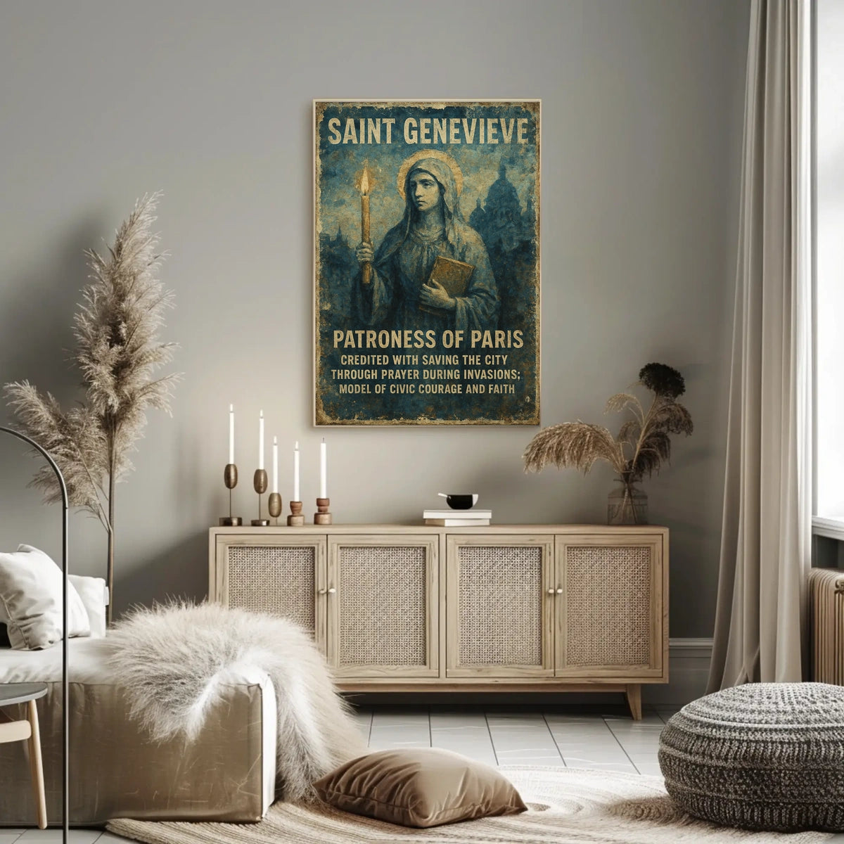 Saint Genevieve Patroness Of Paris Poster