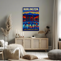 Burlington Lake Champlain Lights Poster