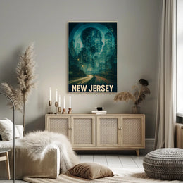 New Jersey Skyline Poster