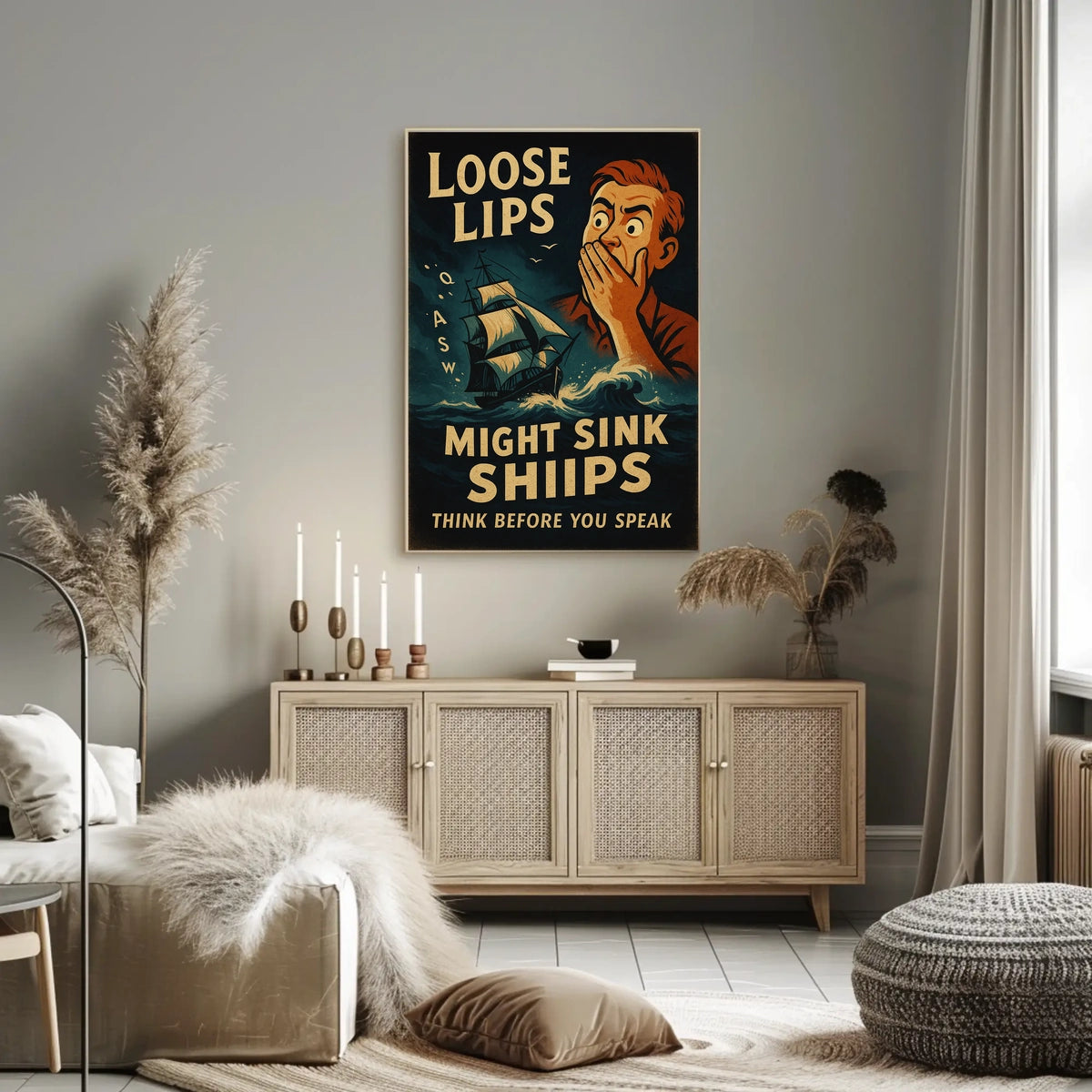 Loose Lips Might Sink Ships Poster