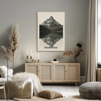 Montana Mountain Reflections Poster