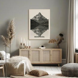 Montana Mountain Reflections Poster