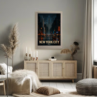New York City Nightscape Poster