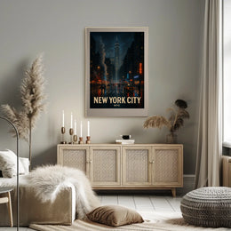 New York City Nightscape Poster