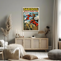 Daredevil Battles the Crimson Claw Poster