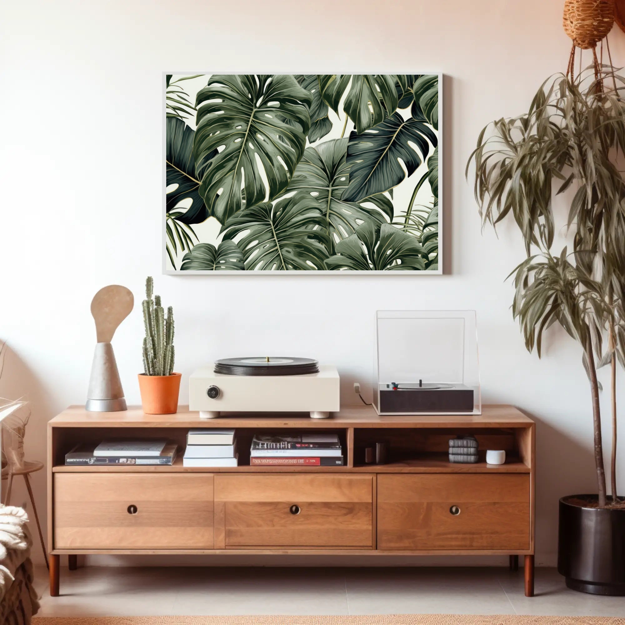 Lush Tropical Leaves Poster
